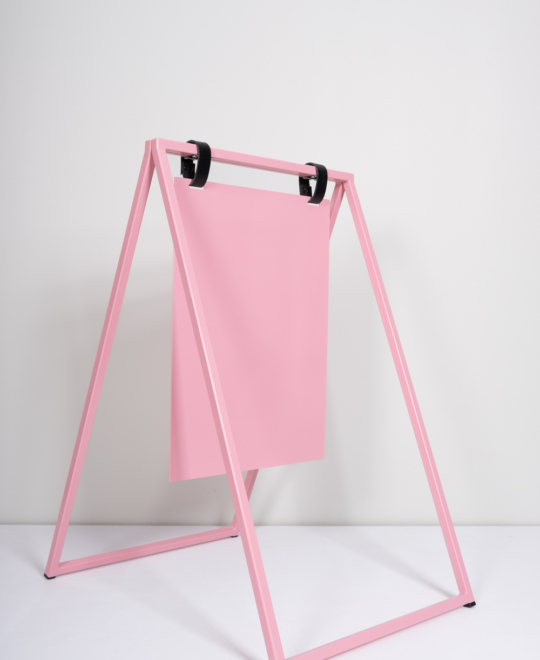 Stoepbord roze